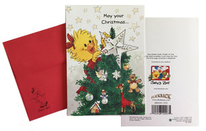 Suzy's Zoo Suzy's Christmas Star Holiday Greeting Card 5" x 7"