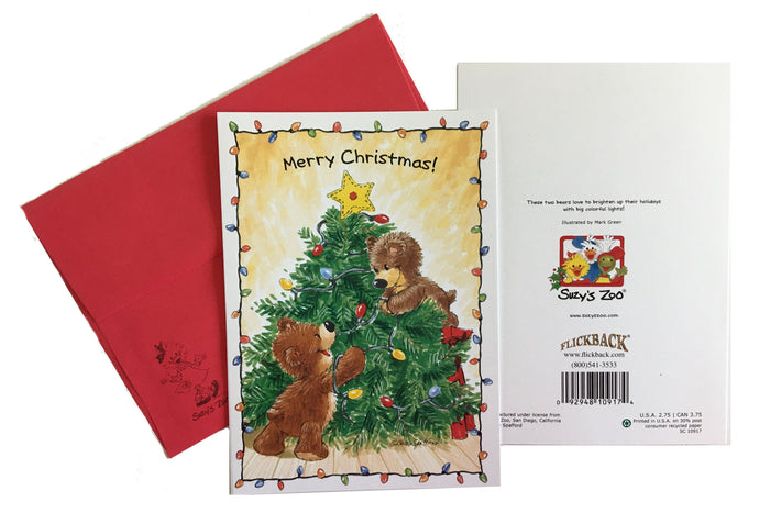 Suzy's Zoo Christmas Bears Holiday Greeting Card 5" x 7"
