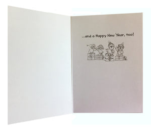 Suzy's Zoo Teddy Bear Christmas Holiday Greeting Card 5" x 7"