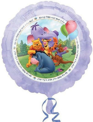 Winnie The Pooh & Friends Hip-Hip-Pooh-ray! Happy Birthday 18" Purple Party Balloon