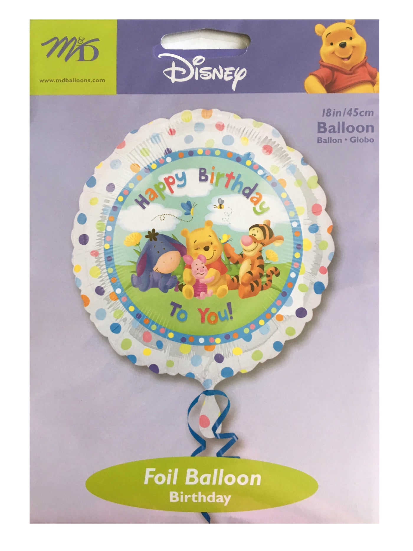 Baby Pooh and Friends Happy Birthday to You 18 Mylar Balloon