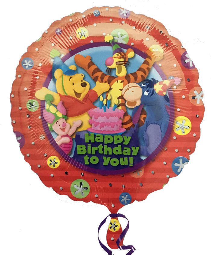 Winnie The Pooh Happy Birthday to you! 18" Party Balloon