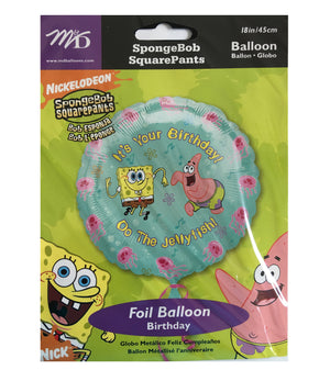 Spongebob Squarepants & Patrick Happy Birthday Jellyfish Dance 18" Party Balloon