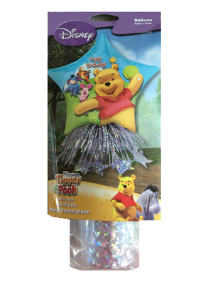 Winnie The Pooh Happy Birthday Party Balloon & Weight Centerpiece 14"