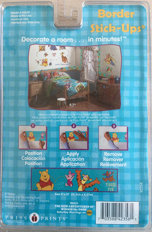 Disney Winnie The Pooh Tigger Fun Blue Peel & Self Stick Kids Wall Border Set of 2 - 42358 with Piglet & Roo