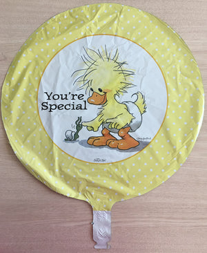 Little Suzy's Zoo Yellow Witzy Duck & Snail You're Special 18" Party Baby Shower Balloon - New Baby, Love, Friendship, Birthday