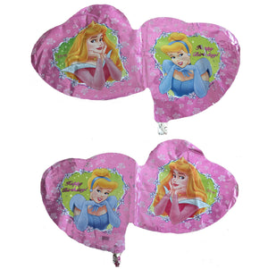 Disney Princesses Aurora Cinderella Heart-Shaped 36" Jumbo Super-Shape Pink Birthday Party Balloon