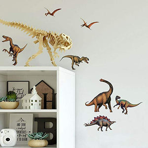 Jurassic Dinosaurs Life-Like Peel & Stick Wall Decals Stickers