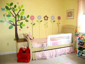 Giant Cherry Tree Wall Decal Sticker Brown Vinyl Wallpaper Mural for Kids Room or Nursery