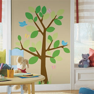 Giant Cherry Tree Wall Decal Sticker Brown Vinyl Wallpaper Mural for Kids Room or Nursery