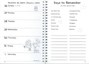 Vintage Suzy's Zoo Desk Collector's Calendar 2004