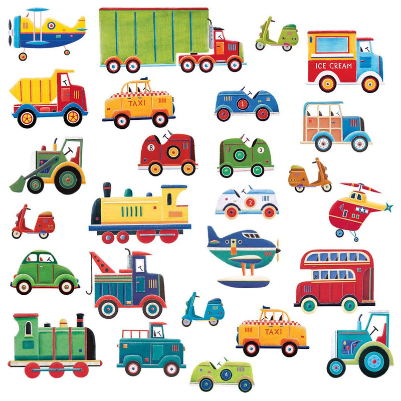 Transportation Peel & Stick Wall Decals Stickers Cars Trucks ...