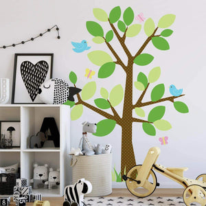 68" Dotted Tree Wall Mural Peel & Stick Kids Wall Mural