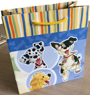 Suzy's Zoo Wags Dogs of Duckport Medium Gift Bag
