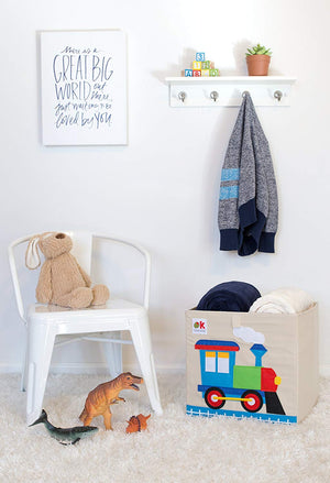 Boîte de rangement pour jouets en toile cubique de 13 po avec applique