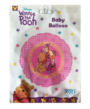 Winnie The Pooh Sweet New It's A Baby Girl 18" Party Pink Balloon