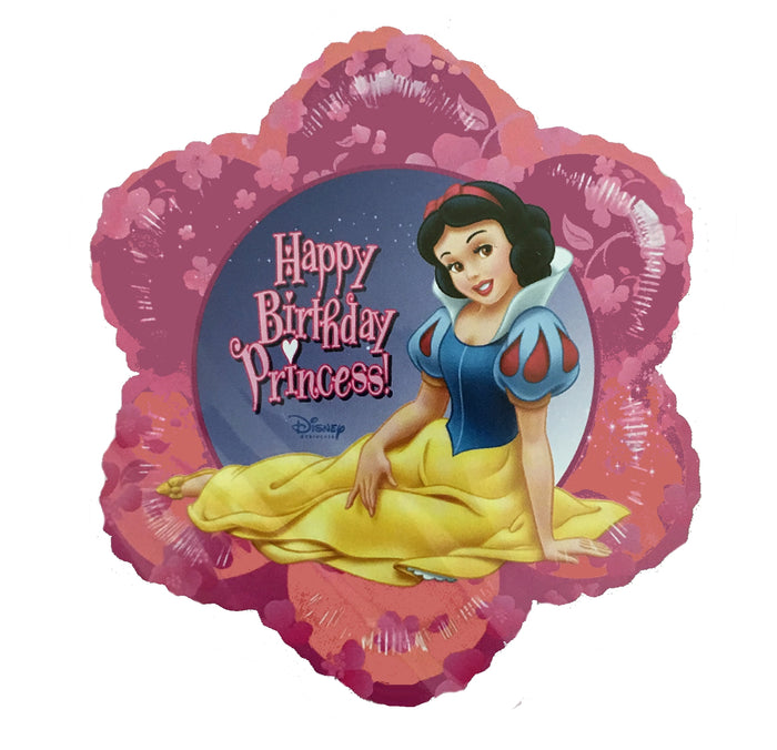 Disney Princess Snow White Pink Flower-Shaped 18" Happy Birthday Party Balloon