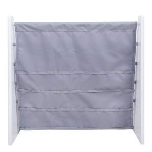 Bibliothèque à 4 niveaux Grey Sling Meubles pour enfants - Bois naturel ou blanc 25" x 24" x 11"