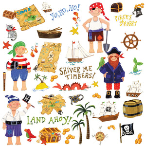 Pirate Treasure Wall Decals Stickers Peel & Stick