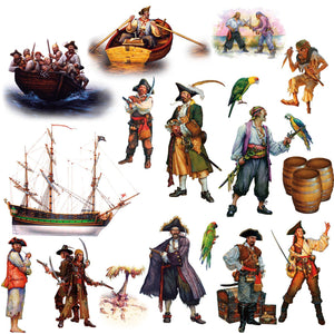 Pirates Peel & Stick Wall Decals Stickers Life-Like