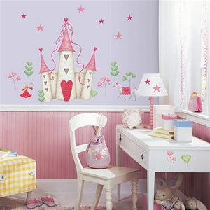 Princess Castle Peel and Stick Wall Art Mural Stickers Girls Room Decor