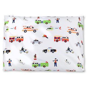 Rescue Vehicles Heroes Microfiber Kids Pillowcase 20" x 30"