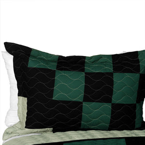 Minecraft Forest Teen Boy Bedding Full/Queen Green Black Bedspread
