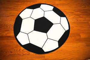 Soccer Ball Round 3'3" (39") Sports Kids Rug