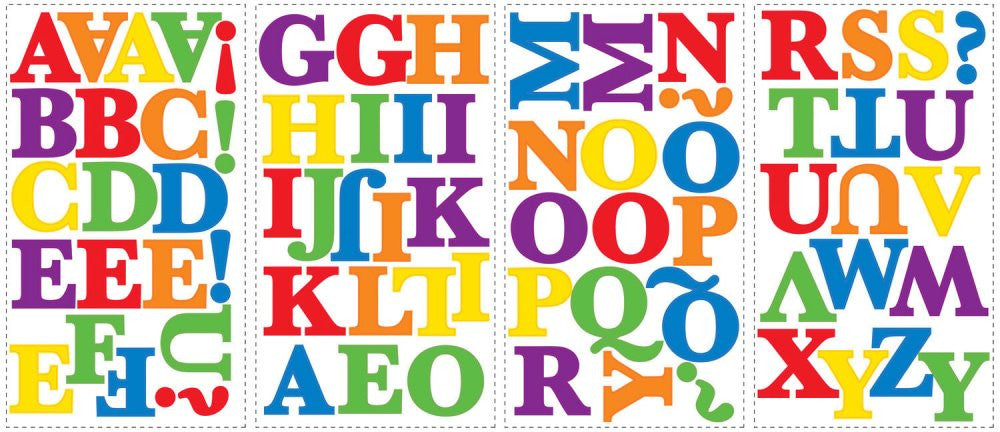 Express Yourself Primary Peel & Stick Appliques - 2.5W x 2.75H