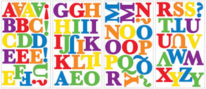 Colorful Alphabet Letters Wall Stickers Decals Kids Room Decor