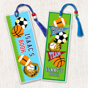 Game On Sports Personalized 2 PC Bookmark Set