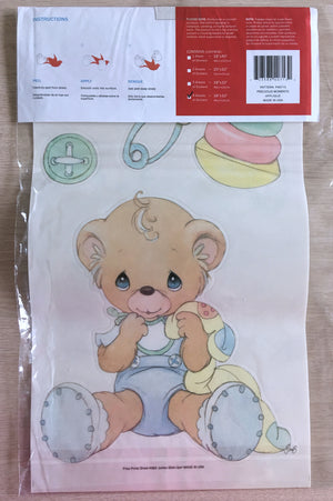 Precious Moments Babies Boy Girl Bear & Toys Wall Decals Stickers 10" x 18" 4 Sheets Peel & Stick