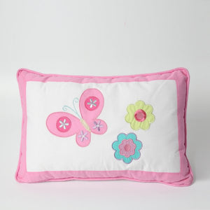 Pink Flowers Decorative Pillow
