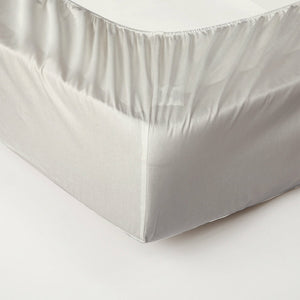 Luxury Cotton Silver Grey Floral Print Sateen Jacquard Bedding Queen Duvet Cover Set Designer Ensemble