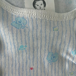 Slip-On Shirt Set 3-Pack Baby Underwear 3-6 Months 13-18 lbs Gerber Blue White Dog Puppy Print
