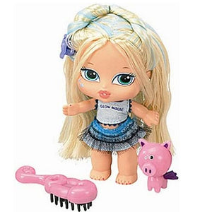 Muñeca Bratz Babyz Cloe que brilla en la oscuridad, cabello estilo