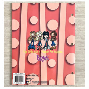 Vintage Bratz Fashion Doll Sasha Pink School Two-Pocket Folder 9 1/4" x 12" Stationery School Supply - Collector Item