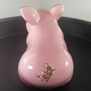 Pink Ceramic Piggy 3 1/2" Farmhouse Piglet Pig Miniature Home Decoration for Tier Tray