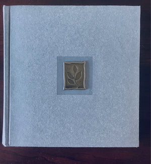 Premium Bound Photo Album 100 Photos Acid Free Archival Leaf Nature Print 7" x 7" Blue or Green Matte Finish