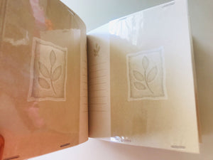 Premium Bound Photo Album 100 Photos Acid Free Archival Leaf Nature Print 7" x 7" Blue or Green Matte Finish