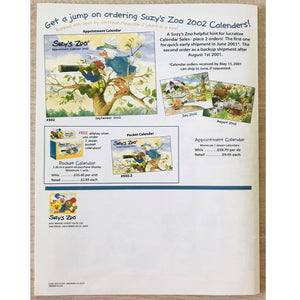 Suzy's Zoo Wholesale Promotional Catalog Halloween, Thanksgiving, Christmas 2001 - Suzy's Zoo Studios