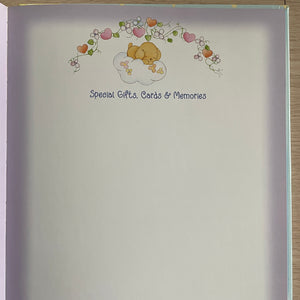 Vintage Rare New Precious Moments Angel Baby Memory Record Book of Baby's First Years Padded Keepsake Stepping Stones 2000
