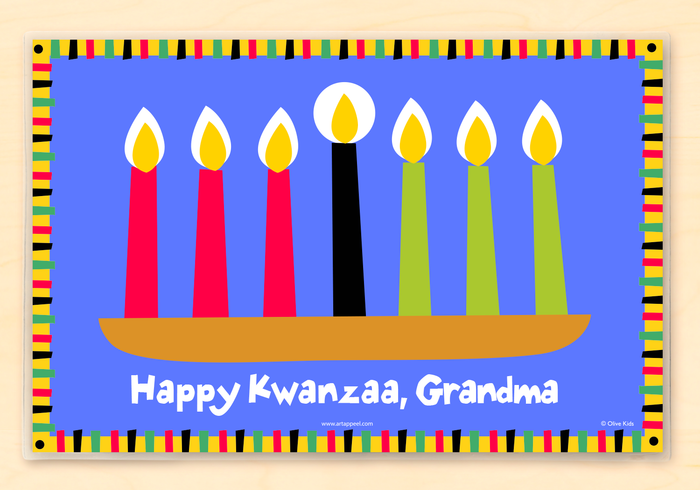 Kwanzaa Personalized Placemat 18" x 12" with Alphabet