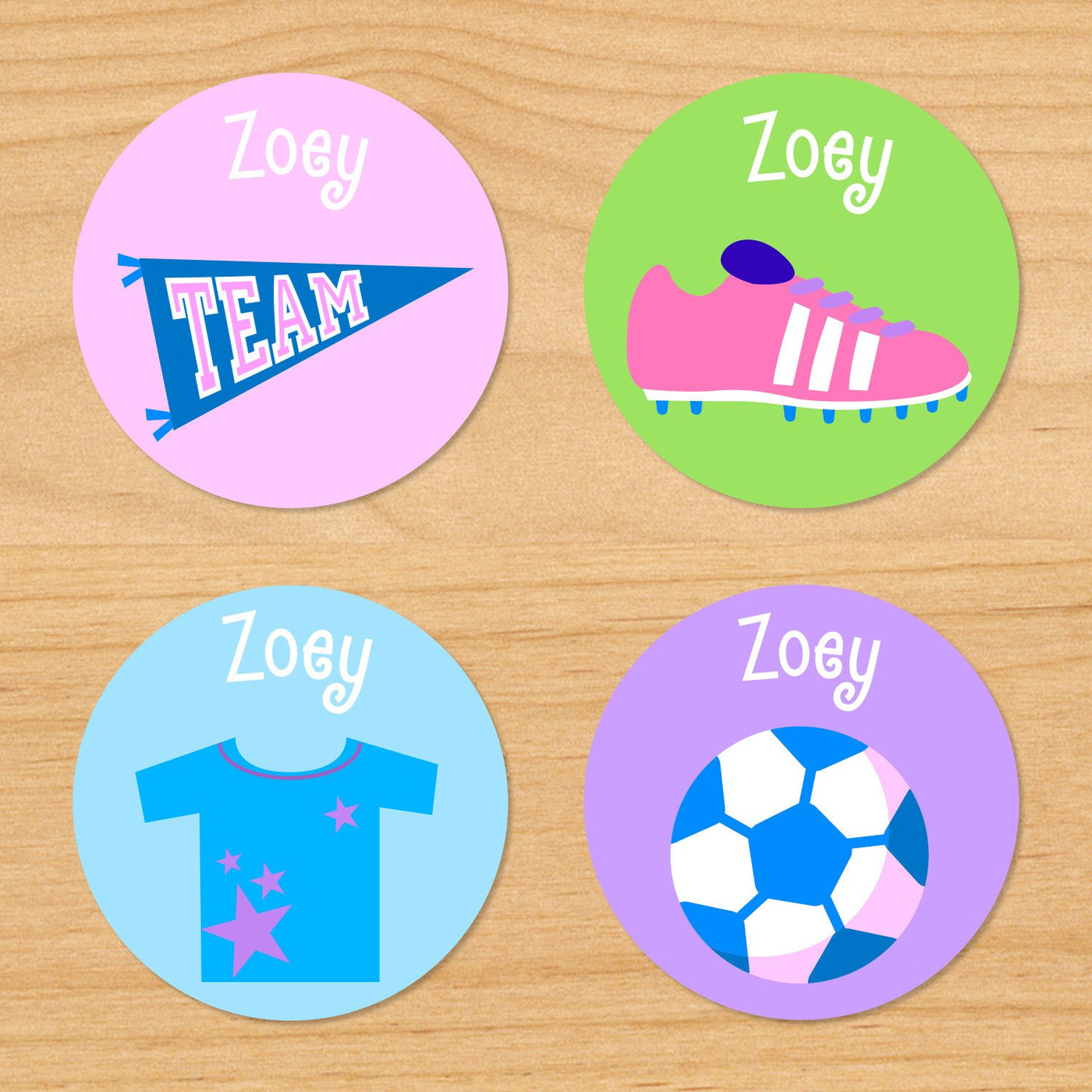 Team Label Sticker Soccer Team Labels