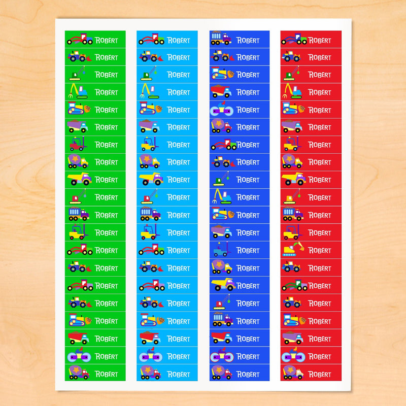 Small Building Labels Construction Personalized 80 CT Waterproof Mini Labels ...