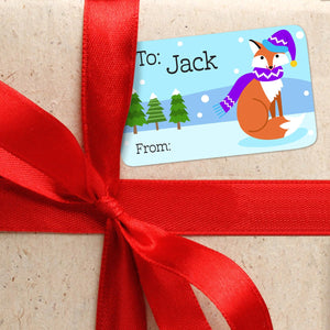 Cozy Critters Personalized Christmas Gift Tags From or To