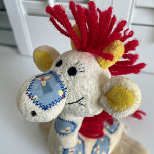 Little Suzy's Zoo Patches Giraffe Stuffed Plush Rattle Toy 7" Baby Toddler Vintage Collectible