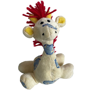 Little Suzy's Zoo Patches Giraffe Stuffed Plush Rattle Toy 7" Baby Toddler Vintage Collectible USA Doll by Prestige Toy