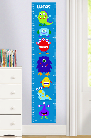 Monsters Self-Adhesive Growth Chart