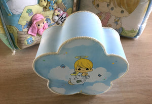 Vintage New Precious Moments Baby Nursery Cloud Shaped Lamp with Angel 10" x 5"